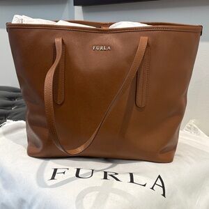 Furla Brown Leather Tote